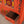 Orange Vintage Temple Style Cupboard
