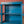 Vintage Blue Display Cabinet
