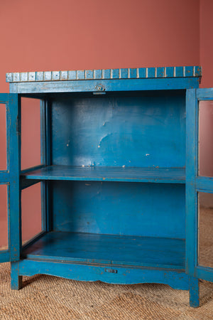 Vintage Blue Display Cabinet