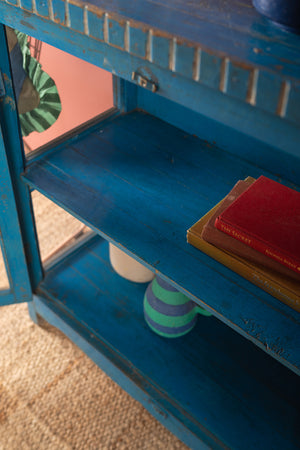 Vintage Blue Display Cabinet