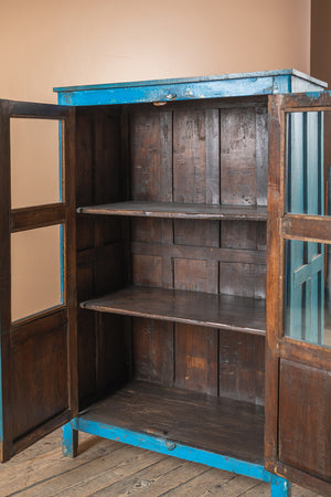 Bright Blue Vintage Cabinet