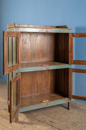 Vintage Blue, Green & Lilac Cabinet