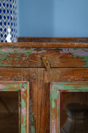 Vintage Blue, Green & Lilac Cabinet