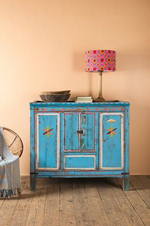 Blue Vintage Painted Cupboard
