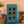 Blue Vintage Cabinet with Painted Glass