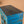Blue Vintage Cabinet with Painted Glass