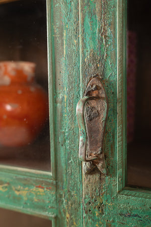 Vintage Green & Cream Cabinet