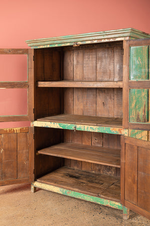 Vintage Green & Cream Cabinet