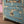 Vintage Light Blue Carved Almirah with Mirrors