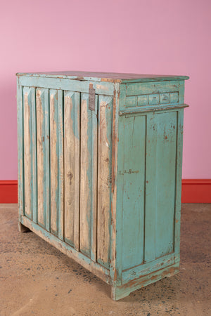 Vintage Blue & Red Cupboard