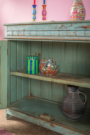 Vintage Blue & Red Cupboard