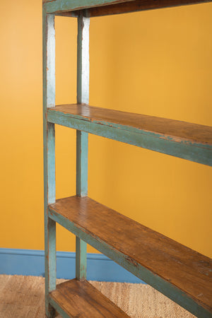 Vintage Turquoise Baker Shelf