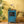 Blue Vintage Side Cabinet