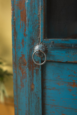 Blue Vintage Side Cabinet