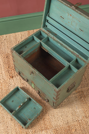 Vintage Blue Storage Chest