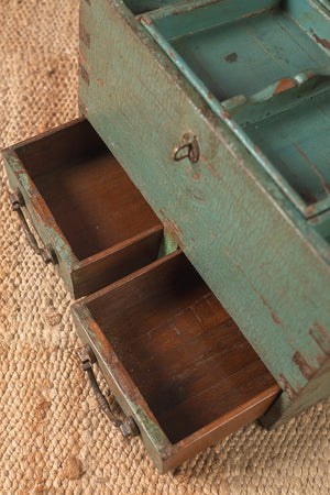 Vintage Blue Storage Chest