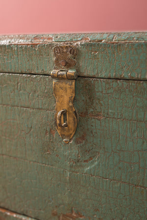 Vintage Blue Storage Chest