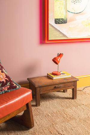 Wooden Vintage Side Table with Drawer