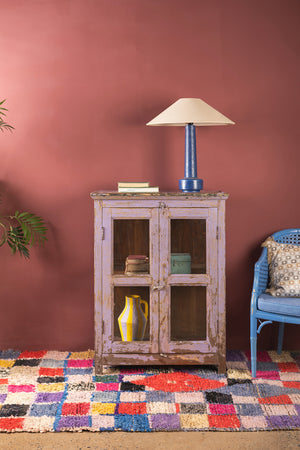 Vintage Lilac Display Cabinet