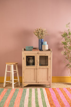 Cream Vintage Wooden Cabinet