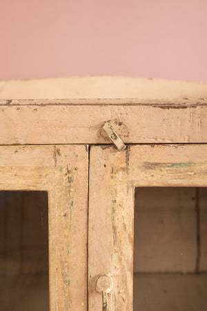 Cream Vintage Wooden Cabinet
