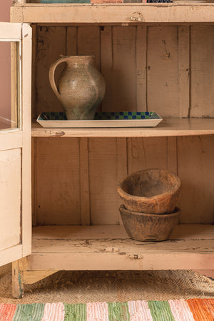 Cream Vintage Wooden Cabinet