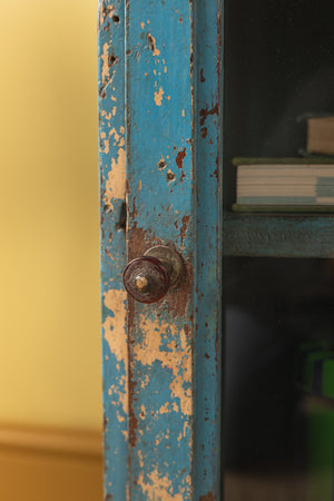 Vintage Blue Side Cabinet