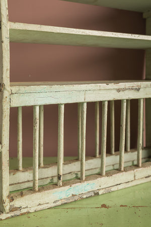 Vintage Off-White Kitchen Shelving Unit
