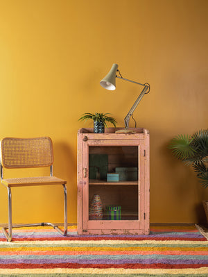 Vintage Pale Pink Side Cabinet