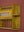 Vintage Yellow Kitchenware Wall Unit