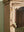 Vintage Cream Showcase Cabinet with Mirror