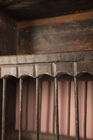 Wooden Vintage Kitchenware Wall Rack