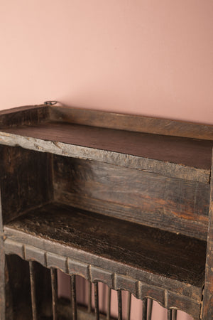 Wooden Vintage Kitchenware Wall Rack