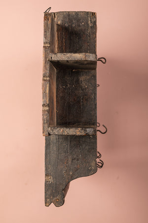 Wooden Vintage Kitchenware Wall Rack