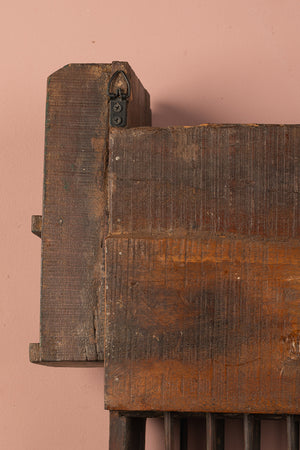 Wooden Vintage Kitchenware Wall Rack