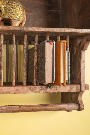 Vintage Cream Kitchenware Wall Rack
