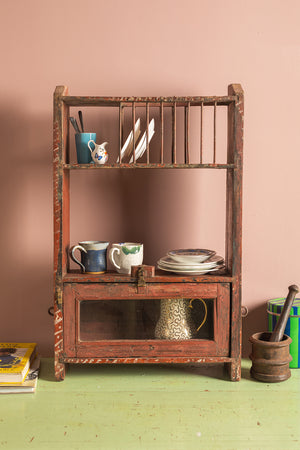 Vintage Wooden Kitchenware Rack