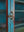 Blue & Red Vintage Wall Showcase