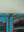 Blue & Red Vintage Wall Showcase