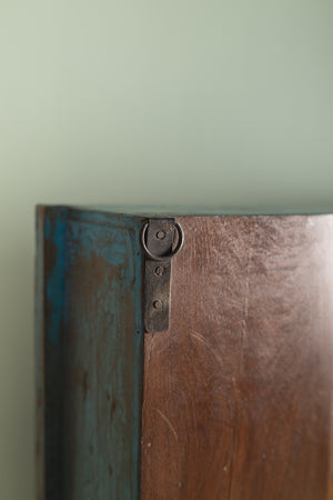Blue & Red Vintage Wall Showcase