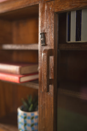 Wooden Vintage Wall Cabinet & Shelves
