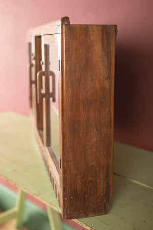 Wooden Vintage Wall Cabinet & Shelves