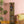 Vintage Green Wooden Showcase Cabinet