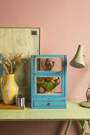 Light Blue Vintage Display Case