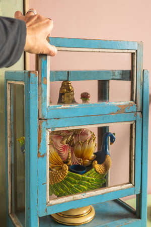 Light Blue Vintage Display Case