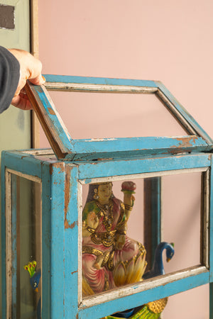 Light Blue Vintage Display Case