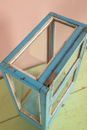 Light Blue Vintage Display Case