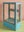 Light Blue Vintage Display Case