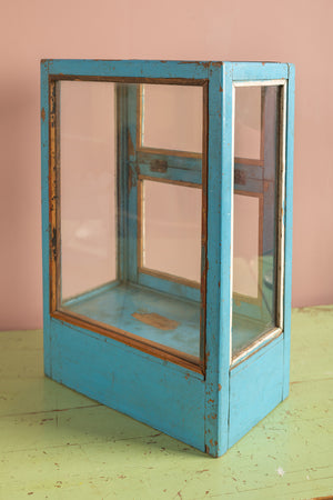 Light Blue Vintage Display Case