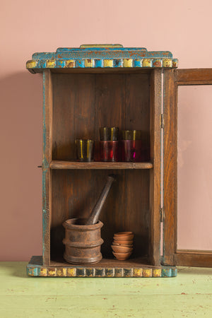 Vintage Blue Wall Showcase